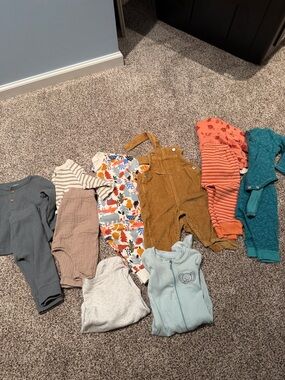 Corduroy Mustard Baby Overalls - Fall Colors